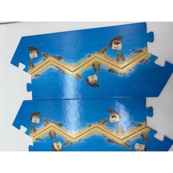 Settlers of Catan CN3071 Game 6 Sea Frame Pieces Replacement Parts - Picture 3 of 6